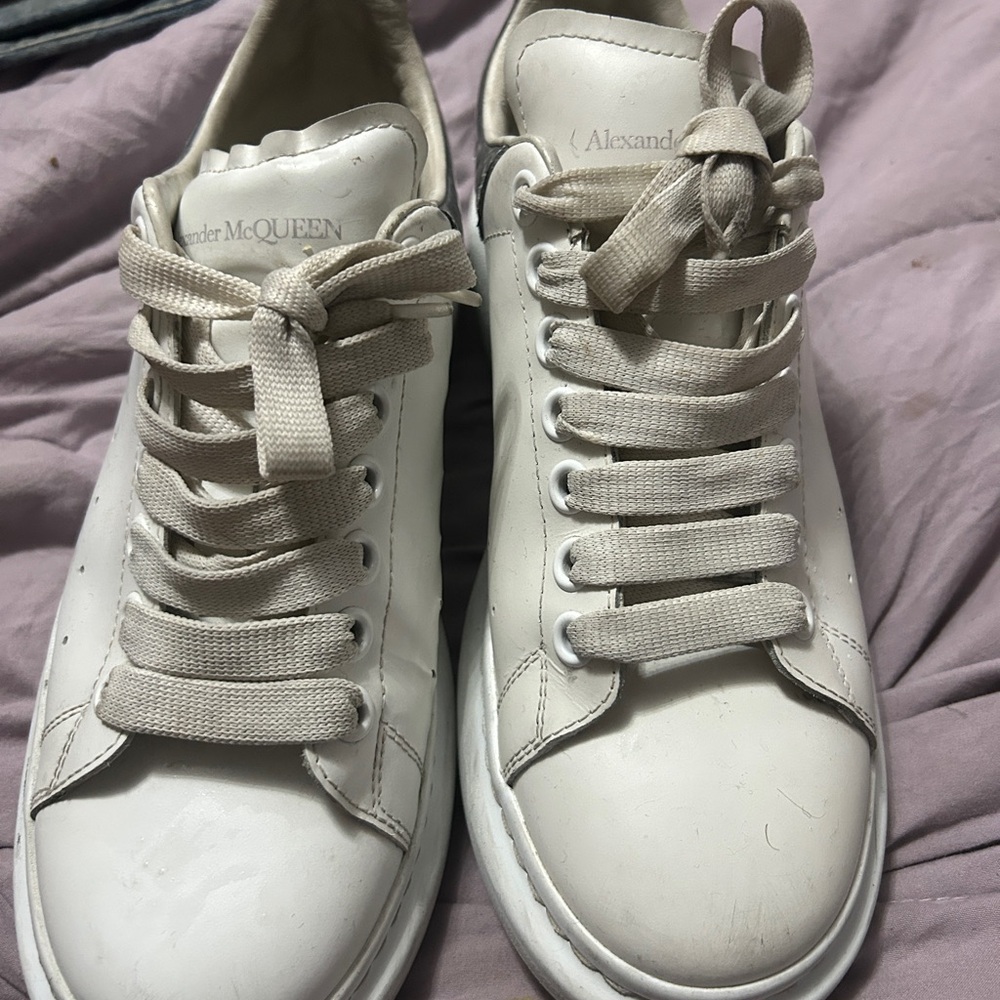 Alexander McQueen White Athletic Shoes